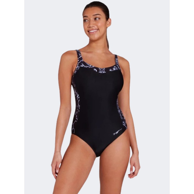 Zoggs Ankor Clipback Women Swim Monokini Clas/Black