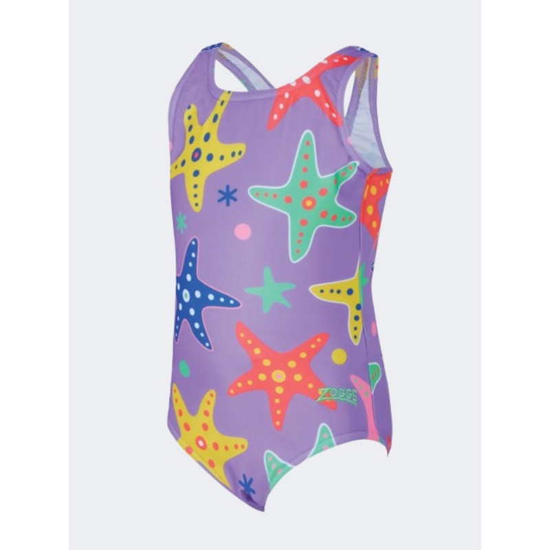 Zoggs Scoopback Girls Swim Monokini Star/Multi