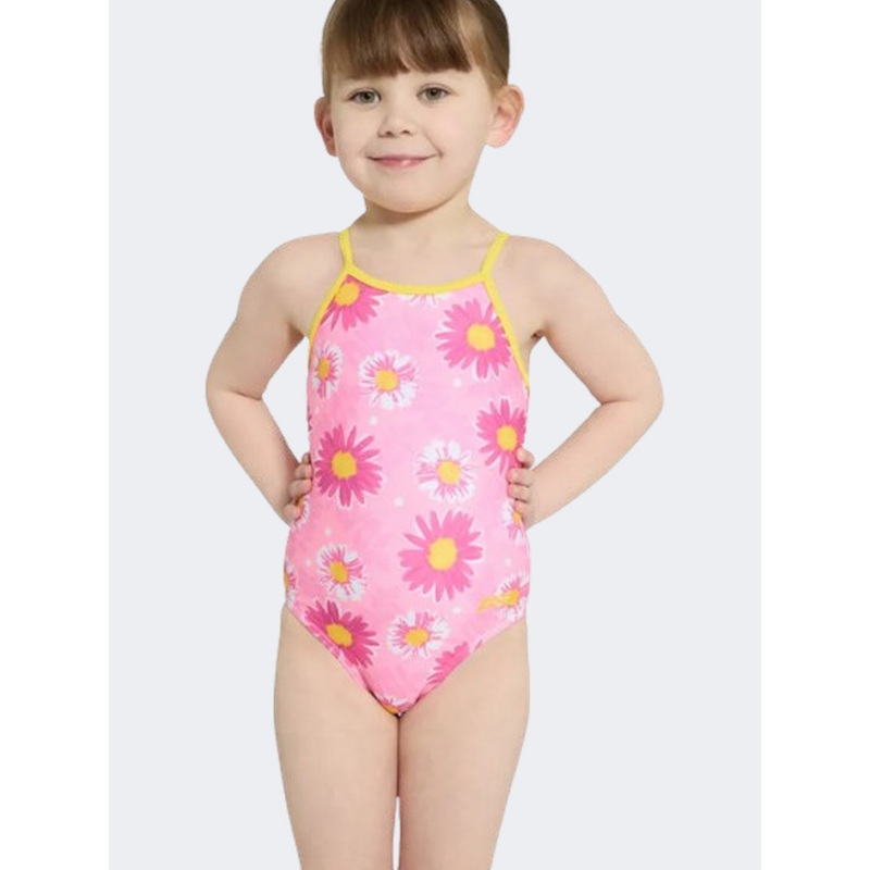 Zoggs Yaroomba Floral Girls Swim Monokini Holi/Pink