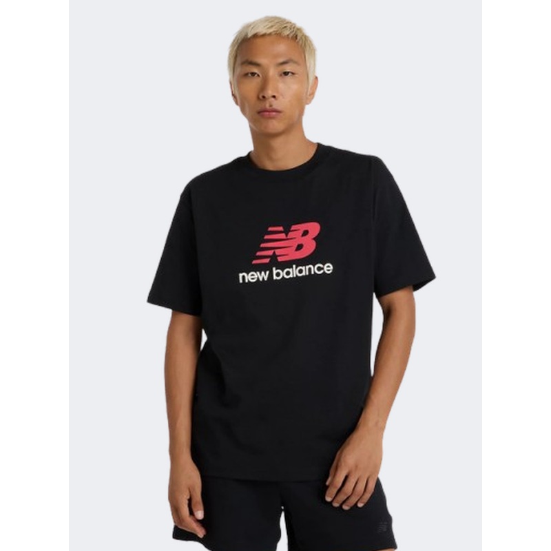 New Balance Athletics Logo Men Lifestyle T-Shirt Black