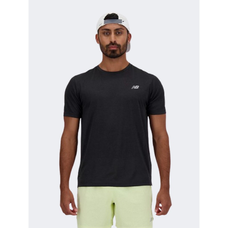 New Balance Athletics Men Performance T-Shirt Black