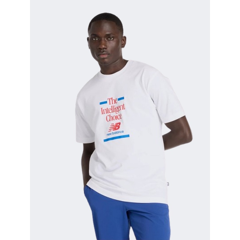 New Balance Athletics Relaxed Choice Men Lifestyle T-Shirt White