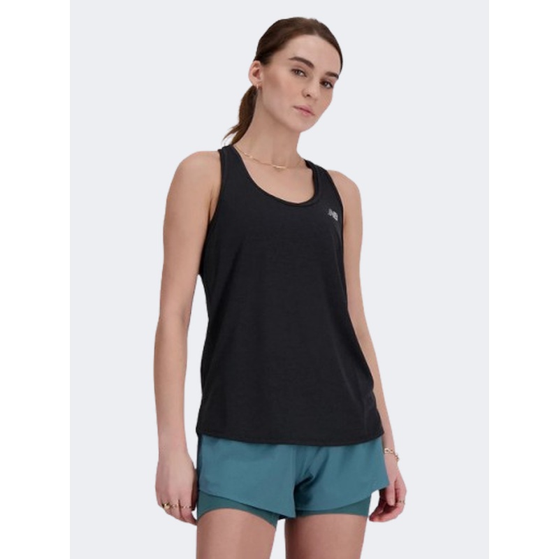 New Balance Athletics Women Performance Tank Black Heather
