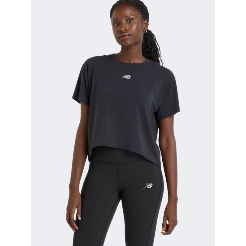 New Balance Drapey Relaxed Women Performance T-Shirt Black