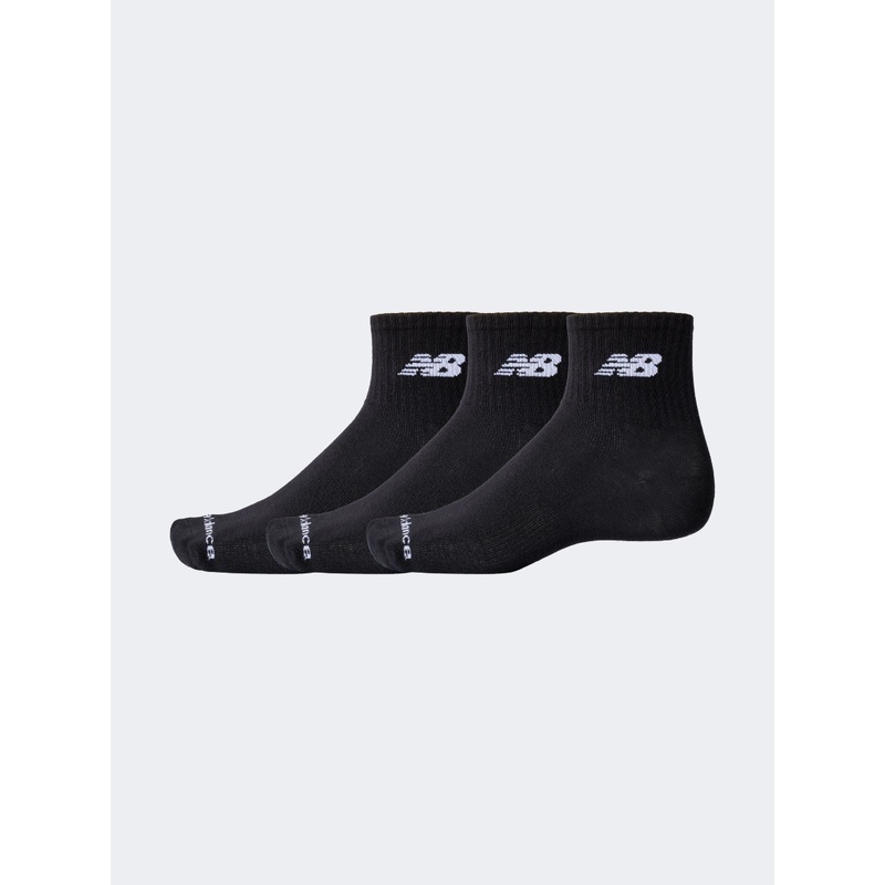 New Balance Everyday Lightweight Ankle 3 Pack Unisex Lifestyle Sock Black
