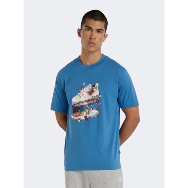 New Balance Fitness Center Men Lifestyle T-Shirt Sea Stone