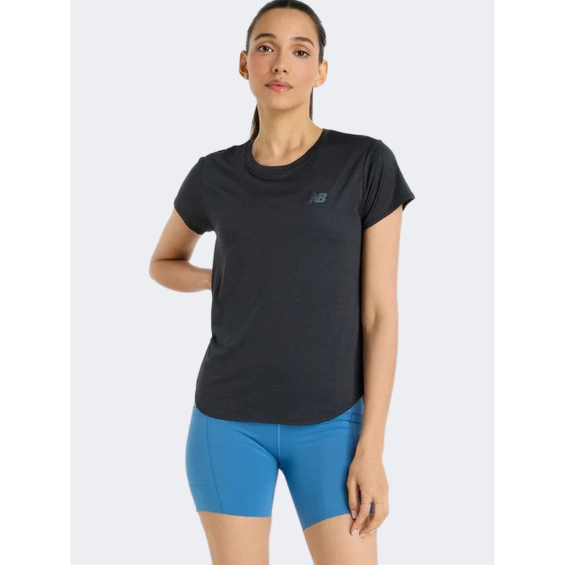 New Balance Sport Core Women Performance T-Shirt Black Heather