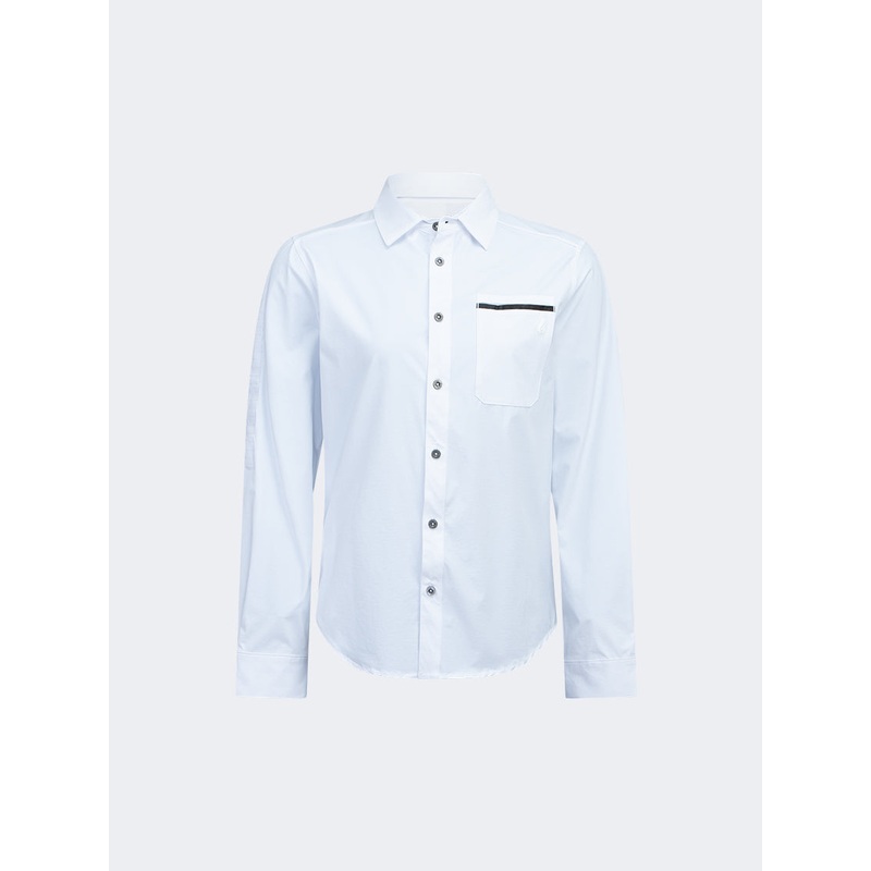 Oil And Gaz Convertible Unisex Hiking Shirt White