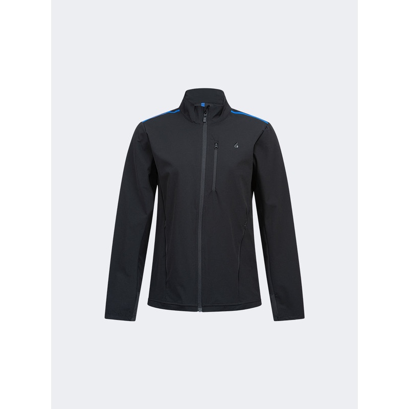 Oil And Gaz Warm Unisex Lifestyle Jacket Black/ R.Blue