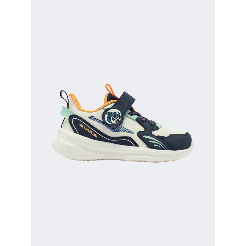 Erke Infant-Boys Running Shoes Light White/Blue