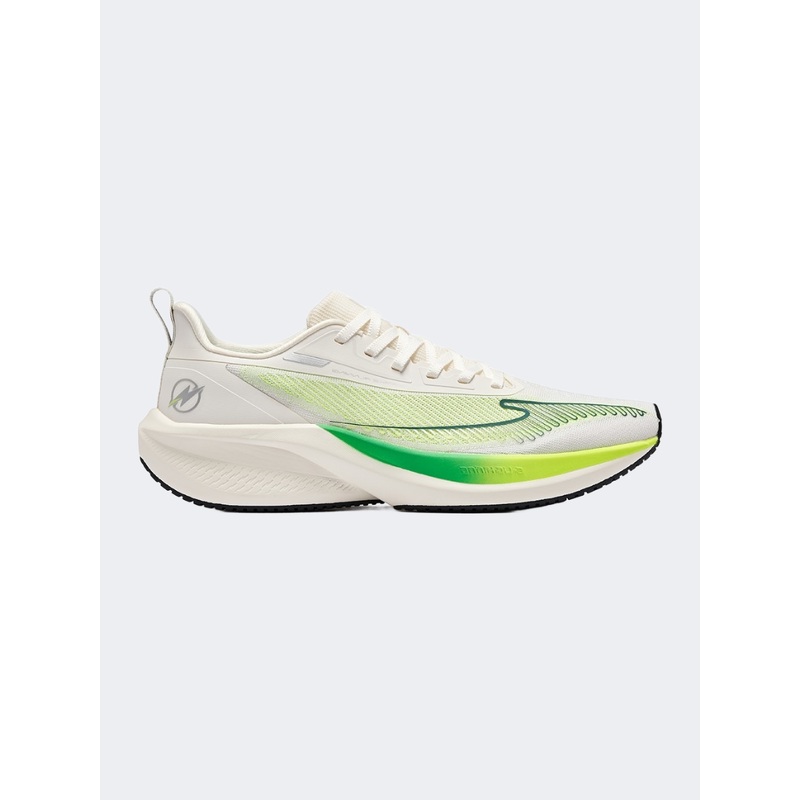 Erke Men Running Shoes Light White/Lemon