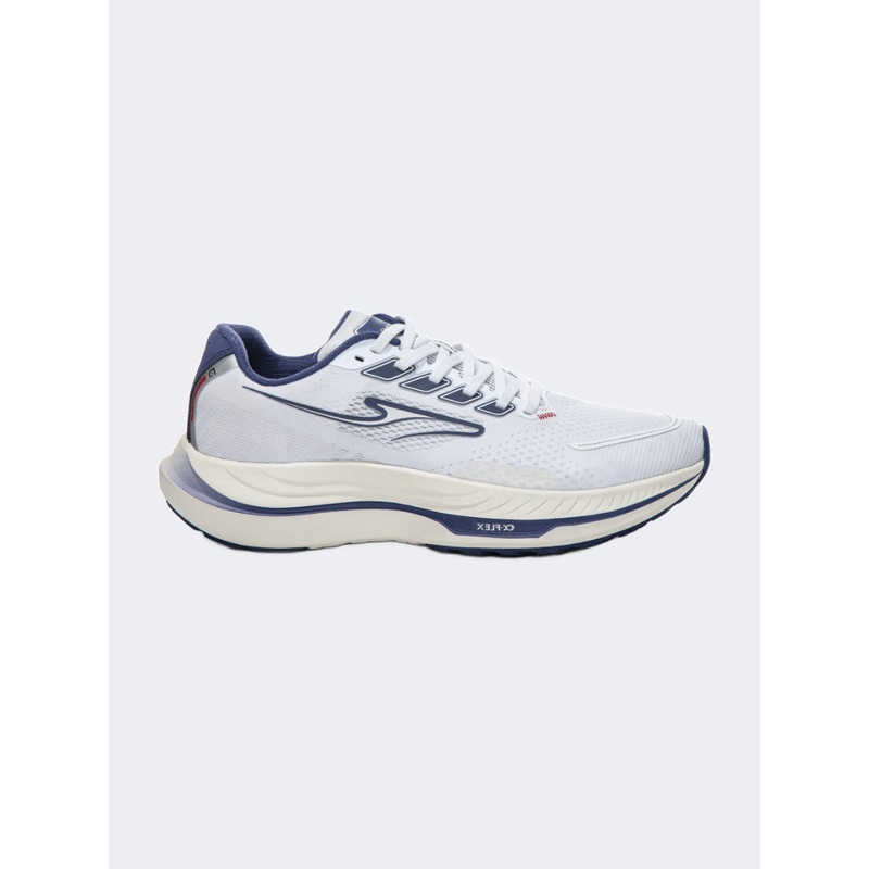 Erke Men Running Shoes White/Dark Blue