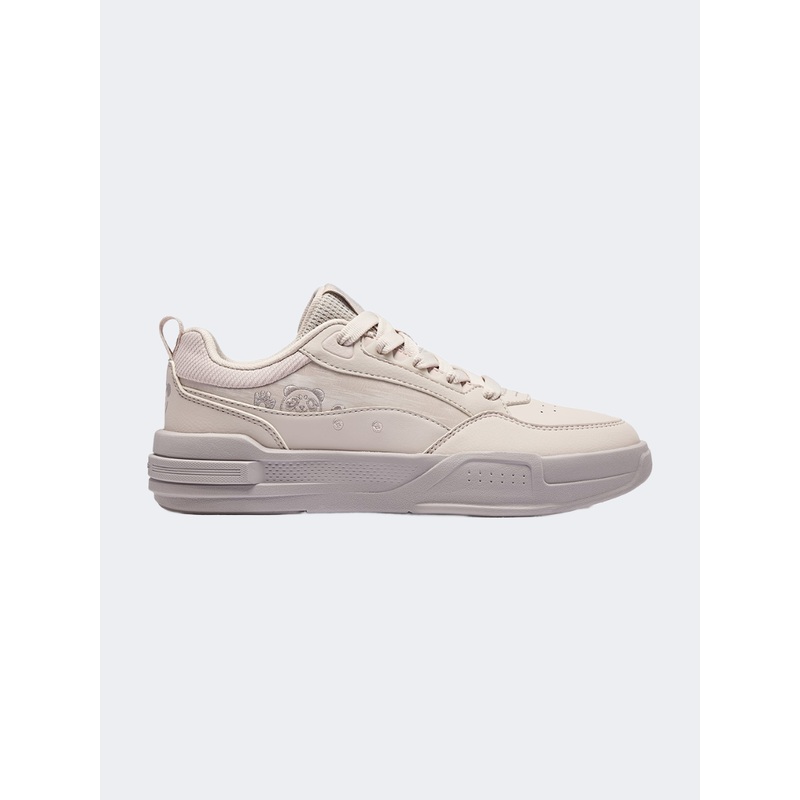 Erke Skateboard Women Lifestyle Sneakers Light Grey