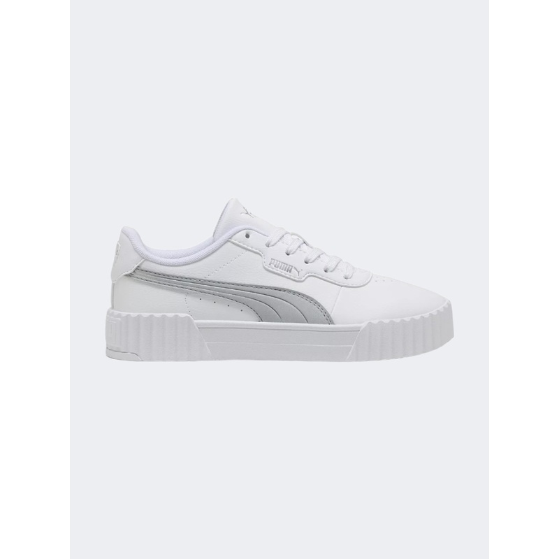 Puma Carina 3 Aqua Metallics Women Lifestyle Sneakers White/Silver