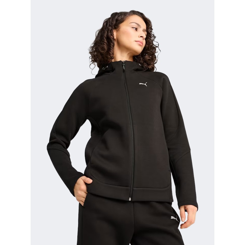 Puma Evostripe Full Zip Women Lifestyle Hoody Black
