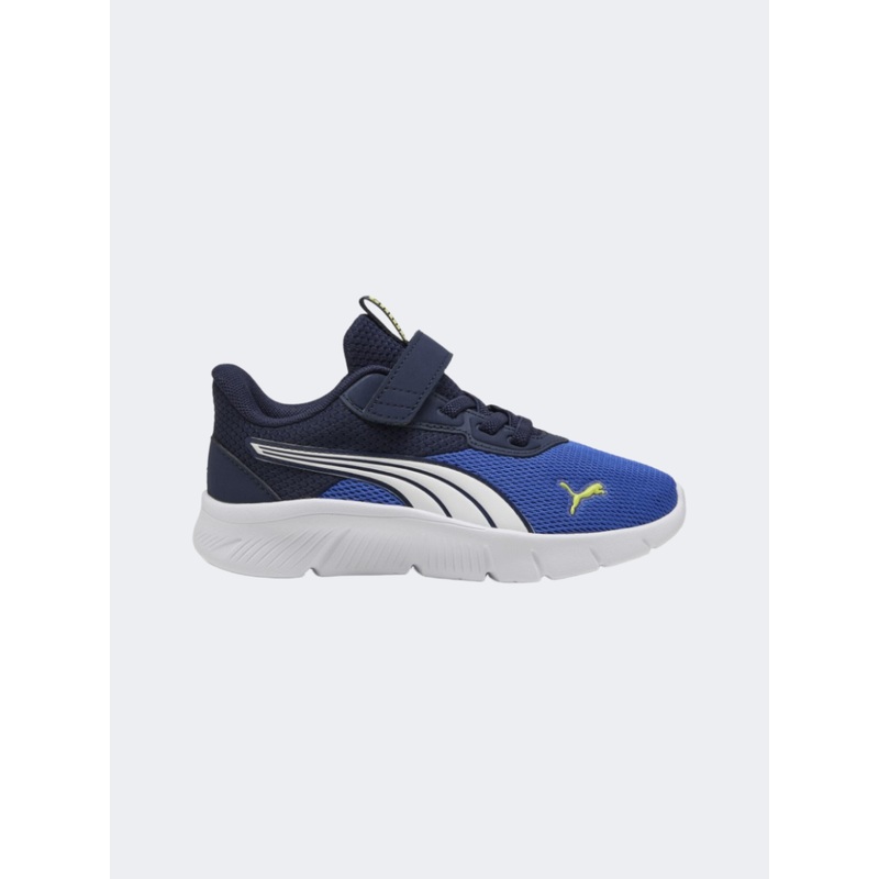 Puma Flexfocus Modern Ac Plus Ps Boys Running Sneakers Blue/White/ Navy