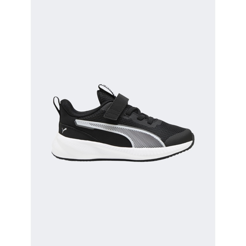 Puma Flyer 3 Ac Plus Ps Boys Running Sneakers Black /White