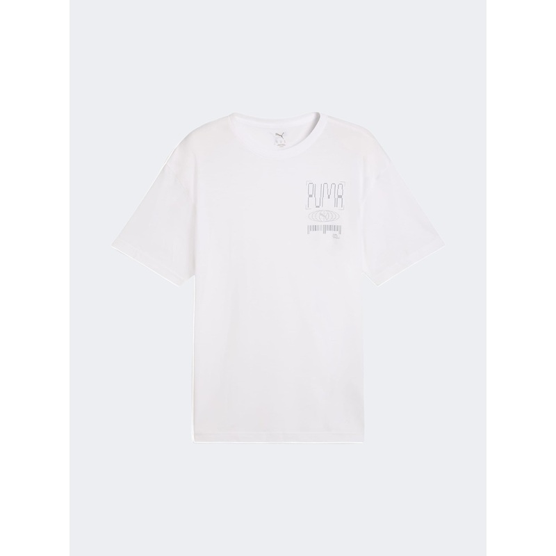 Puma Graph Train Illustrative Relaxed Men Training T-Shirt White