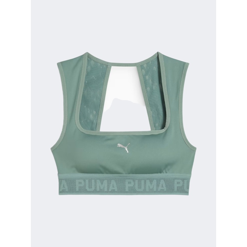 Puma Move Lace Women Training Bra Green Moon