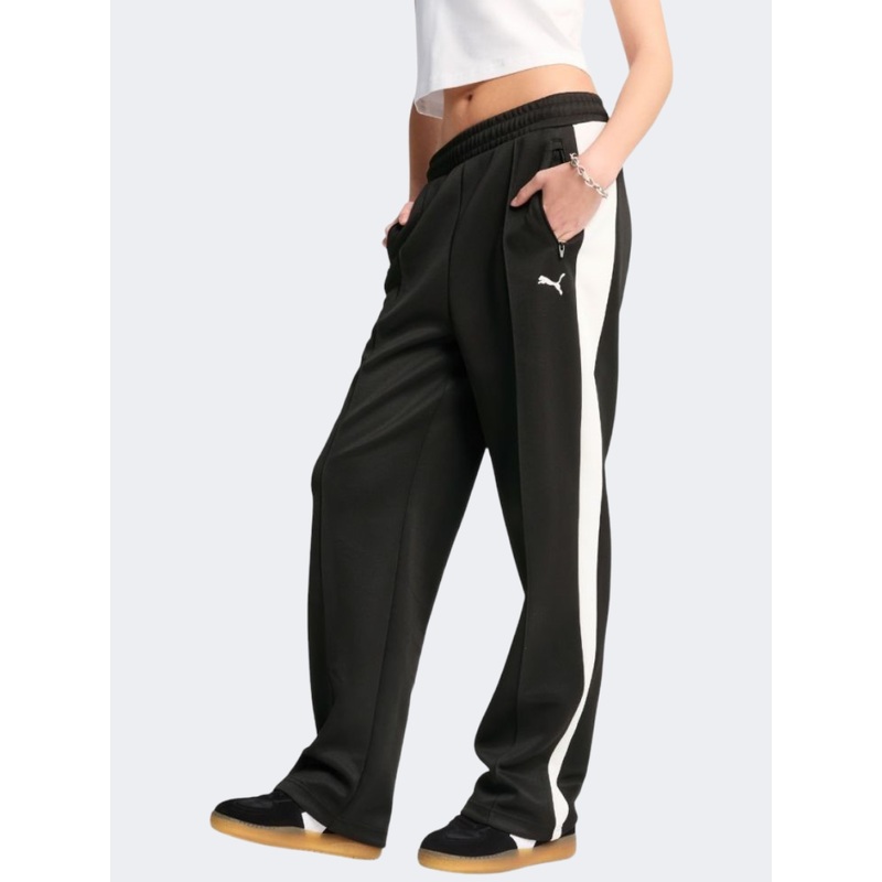 Puma T7 Always On Straight Women Lifestyle Pant Black/White