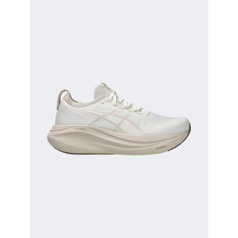 Asics Gel Nimbus 27 Women Running Shoes Cream/Mineral Beige