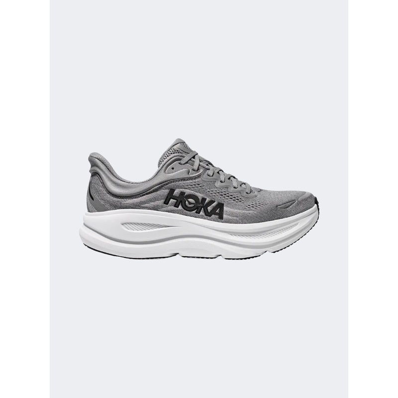 Hoka Bondi 9 Men Running Shoes Galactic Grey/Stellar