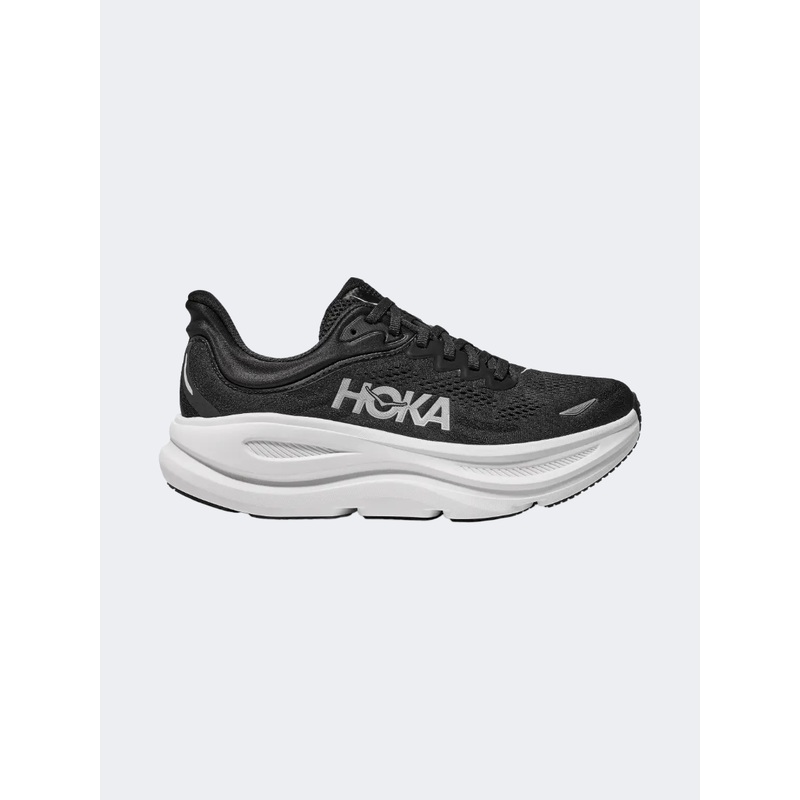 Hoka Bondi 9 Women Running Shoes Black/White
