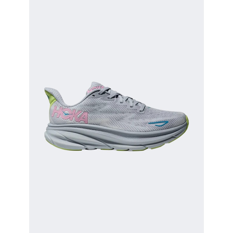 Hoka Clifton 9 Women Running Shoes Gull/Sea Ice