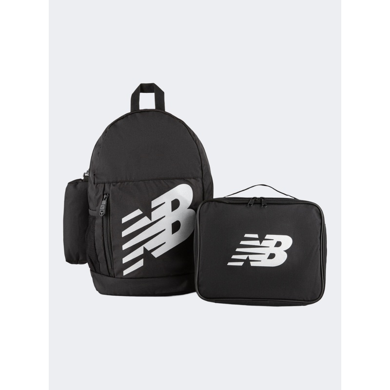 New Balance Backpack Plus Launchbox And Pouch Unisex Performance Bag Black/White