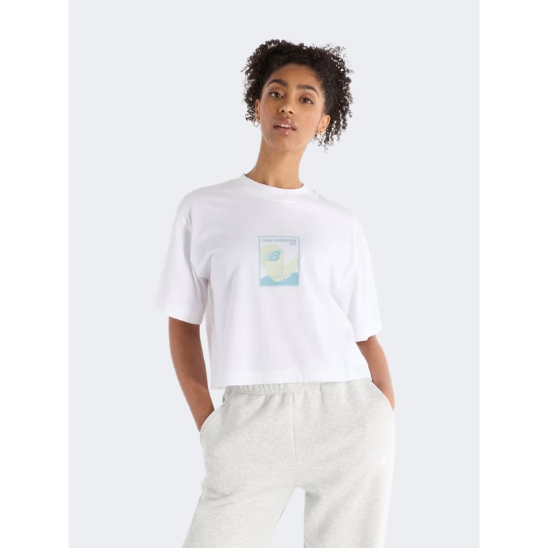 New Balance Relaxed 550 Women Lifestyle T-Shirt White