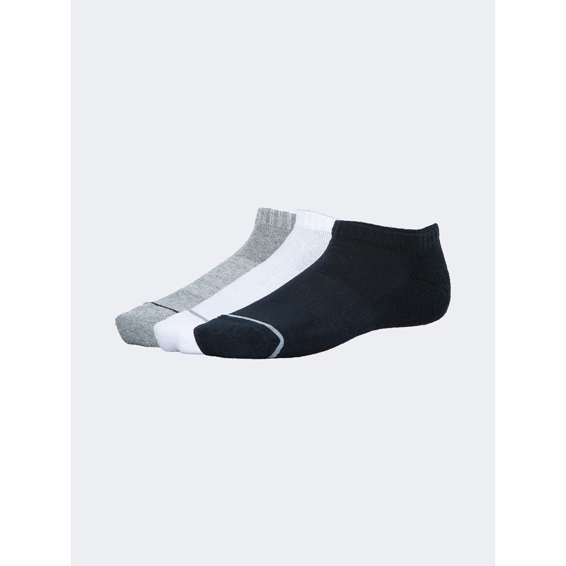 Oil And Gaz Soft 3 Pack Kids Lifestyle Socks Grey/White/Navy