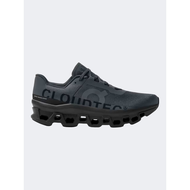 On Cloudmonster Men Running Sneakers Black