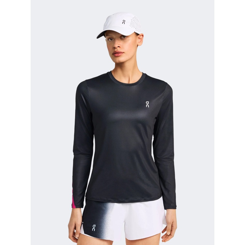 On Court Long Women Tennis Long Sleeve Black