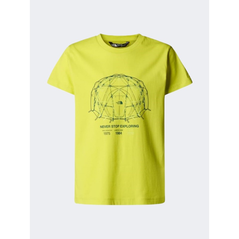 The North Face Graphic Relaxed Boys Lifestyle T-Shirt Green