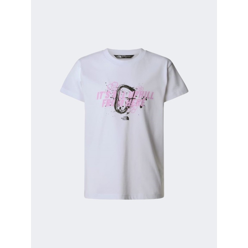 The North Face Graphic Relaxed Girls Lifestyle T-Shirt White