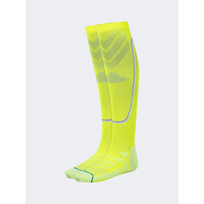 Top Ten Comfortable Unisex Football Over The Calf Socks Neon Yellow/Grey