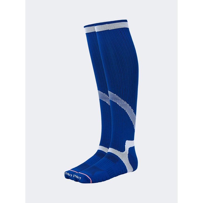 Top Ten Comfortable Unisex Football Over The Calf Socks Royal Blue/White