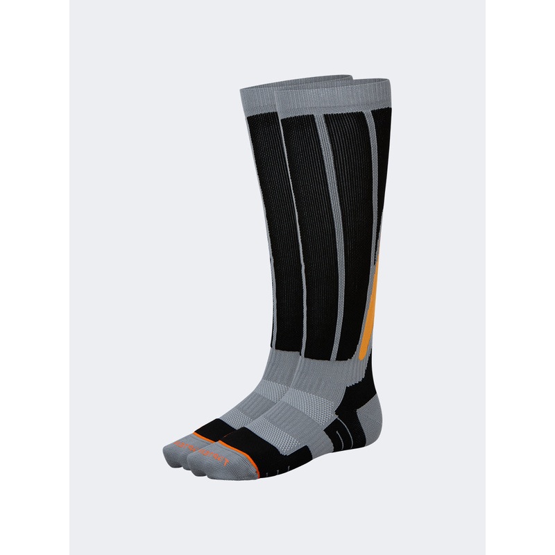 Top Ten Warm Kids Skiing Over The Calf Socks Grey/Black/Orange