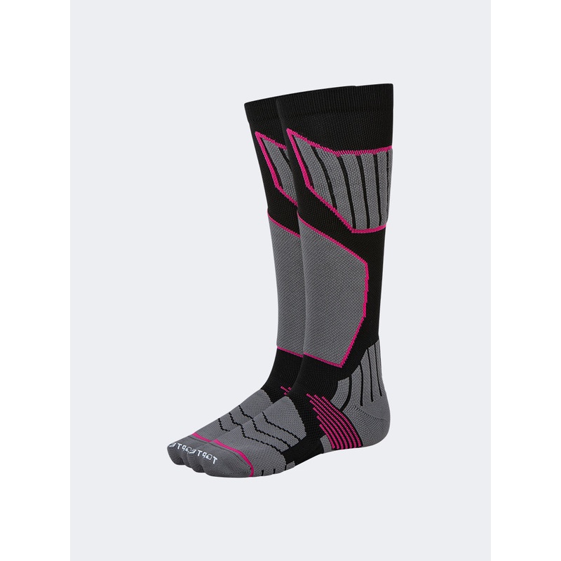 Top Ten Warm Women Skiing Over The Calf Socks Grey/Black/Pink