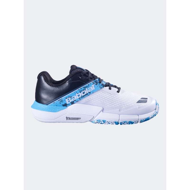 Babolat Movea 2 Men Padel Shoes White/Cyan Blue