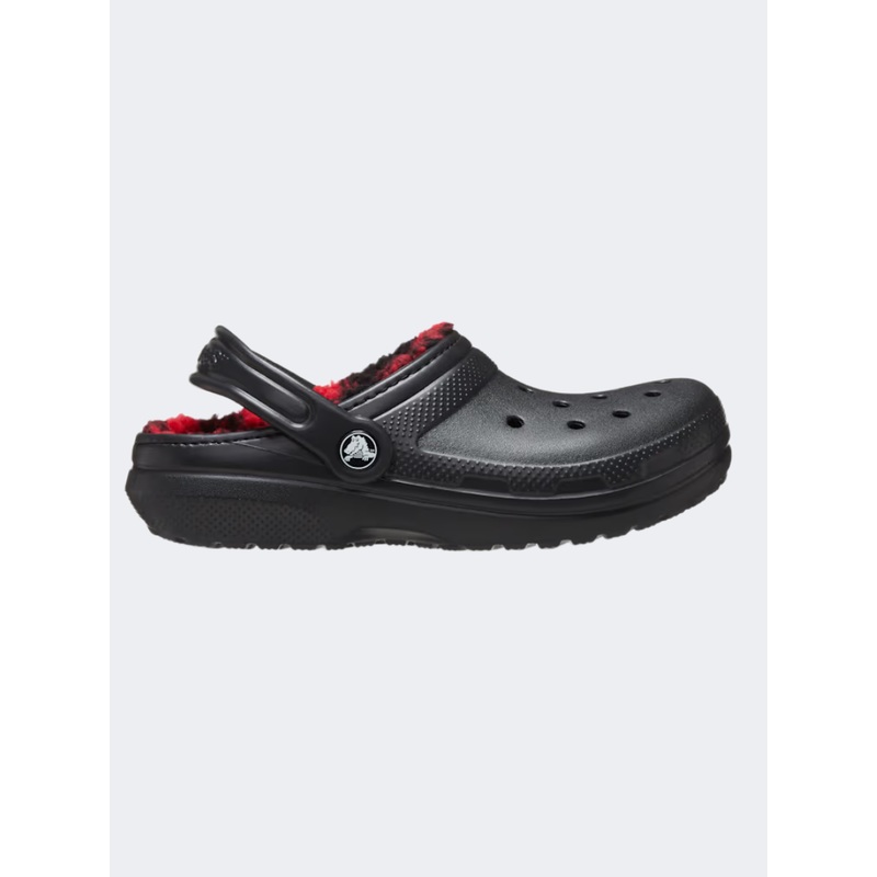 Crocs Classic Lined Buffalo Check Clog Infant Lifestyle Slippers Black