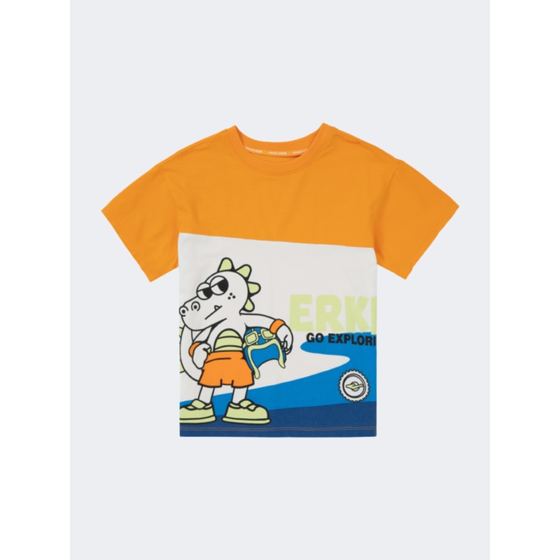 Erke Crew Neck Little-Boys Lifestyle T-Shirt Multicolor