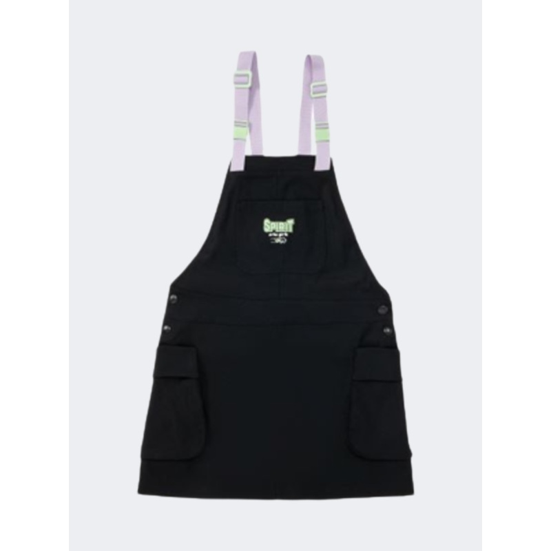 Erke Suspender Kids-Girls Lifestyle Skirt Black