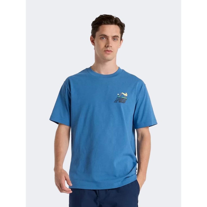 New Balance Athletics Golf Cartoon Men Lifestyle T-Shirt Sea Stone
