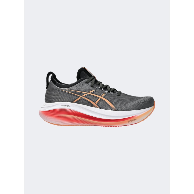 Asics Gel Nimbus 27 Men Running Shoes Carbon/Mojave