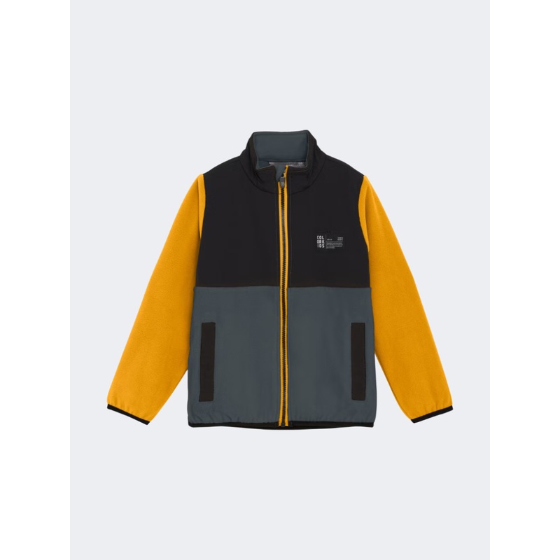 Color Kids Boys Skiing Fleece Stormy Weather