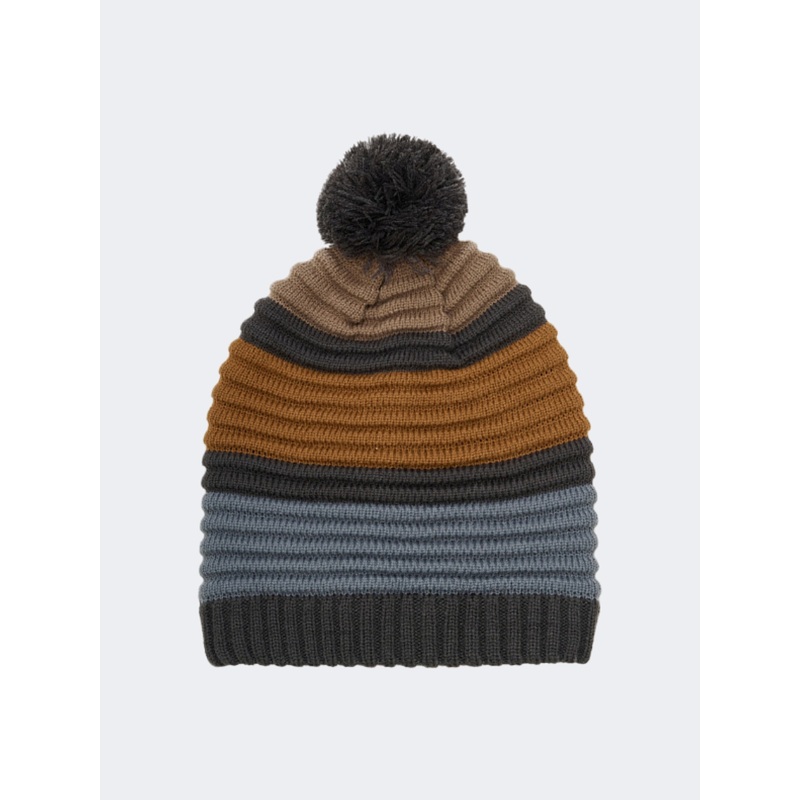 Color Kids Colorblock Skiing Beanie Phantom Grey