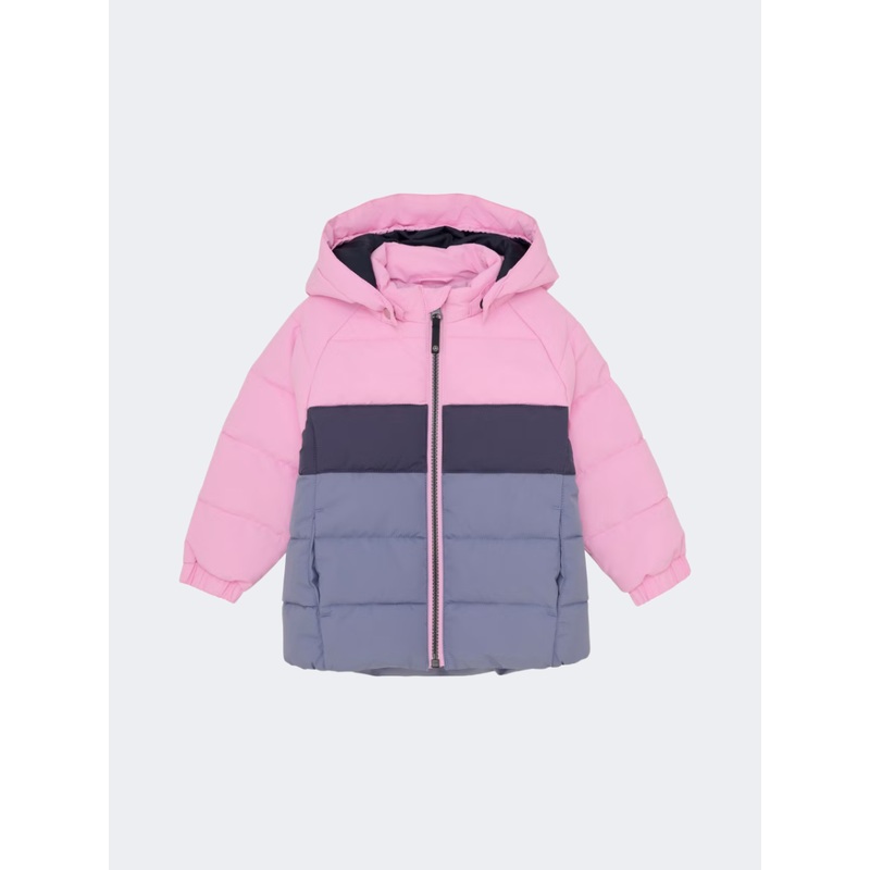 Color Kids Quilt And Colorblock Infant Skiing Jacket Bonbon