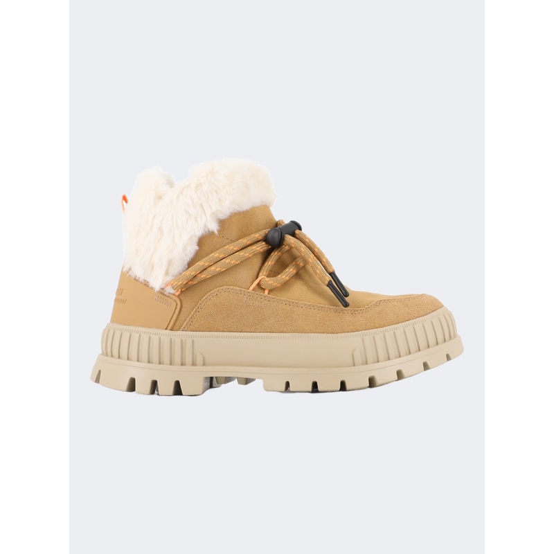 Palladium Pallashock Lo Hiver Women Lifestyle Shoes Irish Brown