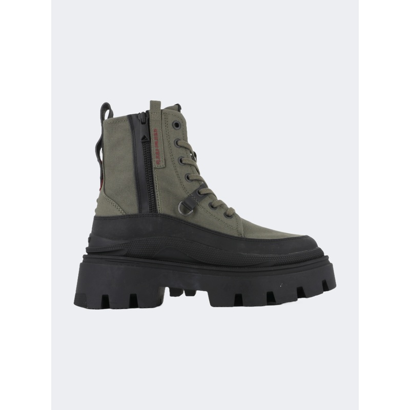 Palladium Pallasquad Zip Tx Women Lifestyle Shoes Olive Night